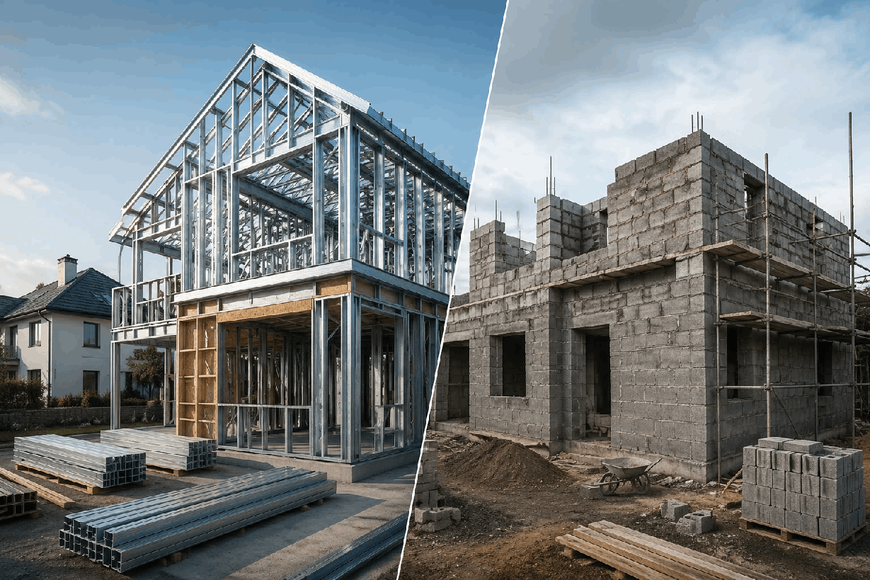 Comparing LSF vs. Traditional Block Construction